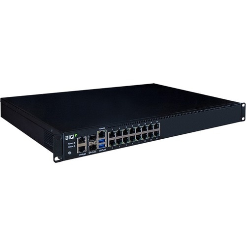 Digi Connect IT 16, Console Access Server with 16 Serial Ports - 1.95 GB - Optical Fiber, Twisted Pair - 2.0 Total Expansi