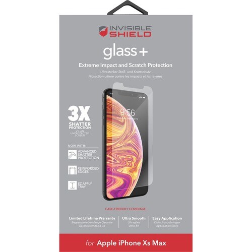 Protector de pantalla invisibleSHIELD Glass+ Cristal Nítido - Para LCD iPhone XS Max