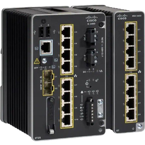 Cisco Catalyst Erweiterungsmodul - für Datenvernetzung - Verdrilltes DoppelkabelGigabit-Ethernet - 1000Base-T - DIN Rail