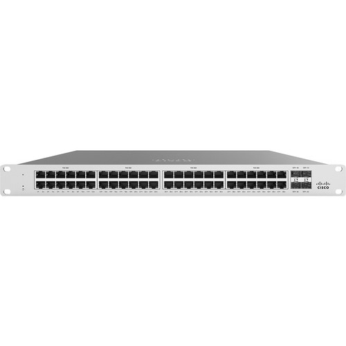 Meraki MS125 MS125-48-HW 48 Ports Manageable Ethernet Switch - 2 Layer Supported - Modular - Twisted Pair, Optical Fiber -