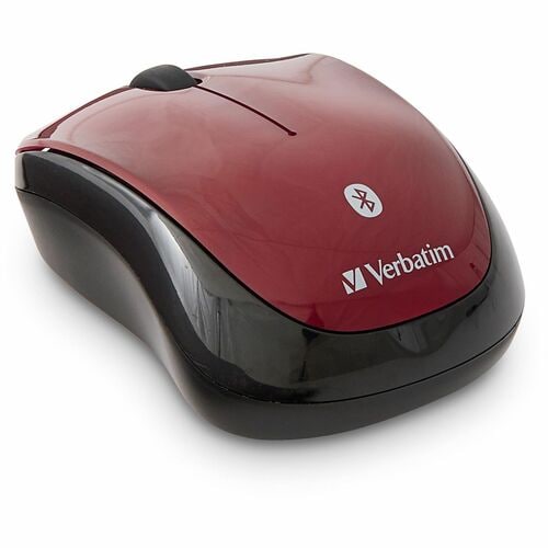 Verbatim Bluetooth® Wireless Tablet Multi-Trac Blue LED Mouse - Garnet - Blue LED/Optical - Wireless - Bluetooth - Garnet 