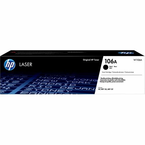 HP 106A Original Laser Cartucho de toner - Preto Pack - Laser - 1000 Páginas