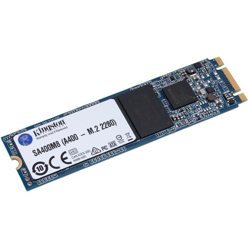 Kingston A400 240 GB Solid State Drive - M.2 2280 Internal - SATA (SATA/600) - 80 TB TBW - 500 MB/s Maximum Read Transfer 