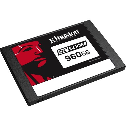 Kingston DC500 DC500M 960 GB Solid State Drive - 2.5" Internal - SATA (SATA/600) - Mixed Use - 1.3 DWPD - 2278 TB TBW - 55