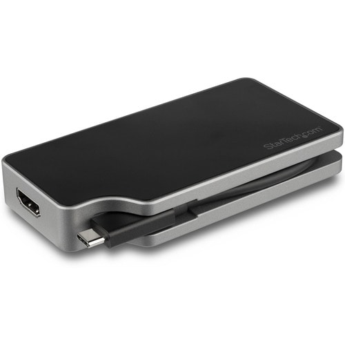 StarTech.com USB C Multiport Video Adapter - 4K 60Hz UHD Portable 5-in-1 USB Type C to HDMI 2.0, mDP, VGA or DVI, PD 3.0, 