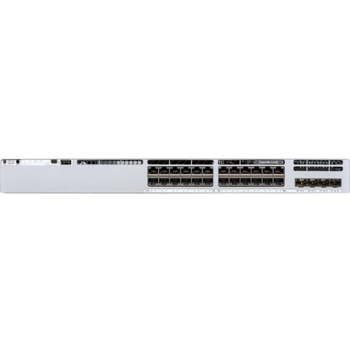 Cisco Catalyst 9300 C9300L-24T-4G 24 Portas Gerenciável Comutador Ethernet - 3 Camada suportada - Modular - 4 Slots SFP - 