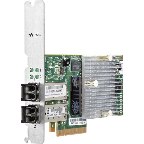 HPE 10Gigabit Ethernet Card for Server - 10GBase-SR - PCI Express - 2 Port(s) - Optical Fiber