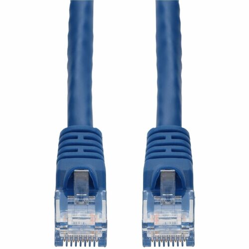 AddOn 2ft Blue CAT 6 PVC Ethernet Cable Snagless Bubble Boot RJ-45 M/M - 2 ft Category 6 Network Cable for Patch Panel, Hu