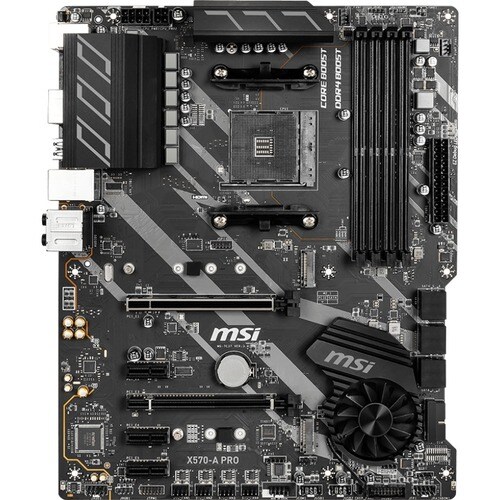 MSI X570-A PRO Desktop-Mainboard - AMD Chipsatz - Sockel AM4 - 128 GB - DIMM - 4 x Speichersteckplätze