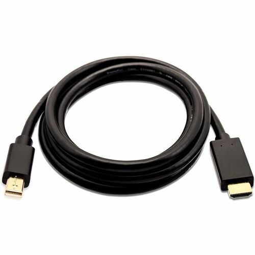 V7 V7MDP2HD-02M-BLK-1E 2.01 m HDMI/Mini DisplayPort A/V Cable - Cable for PC, Monitor, Projector - First End: 1 x Mini Dis