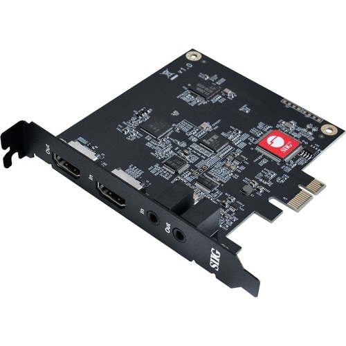SIIG Live Game HDMI Capture PCIe Card 1080p - 4K@60Hz HDMI Input & Loop-out Resolution TAA Compliant