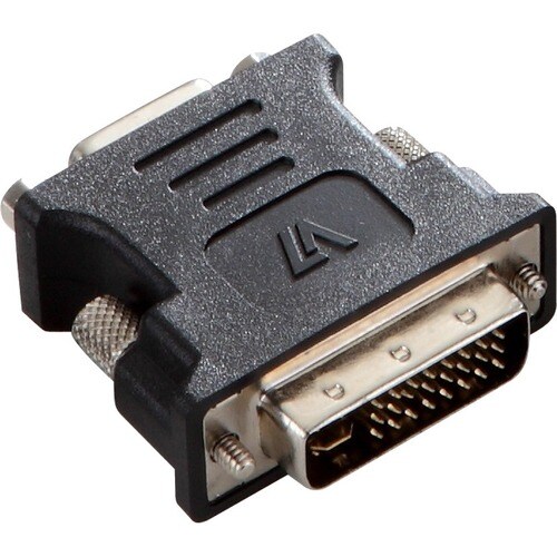 V7 Video Adapter - 1 x DVI-I Video Male - 1 x 15-pin HD-15 VGA Female - Black