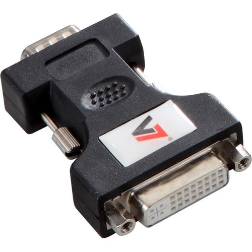 V7 V7E2VGAMDVIIFADPTR2N Video Adapter - 1 x 15-pin HD-15 VGA Male - 1 x DVI-I (Dual-Link) Digital Video Female - Black