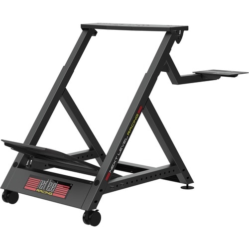 Next Level Racing Wheel Stand DD for Direct Drive Wheels - 34" Height x 31" Width x 25" Depth - Floor - Matte Black - Carb