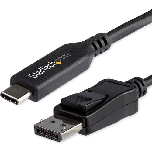 StarTech.com CDP2DP146B. Kabellänge: 1,8 m, Anschluss 1: USB Typ-C, Anschluss 2: DisplayPort. Konformitätsbescheinigungen: