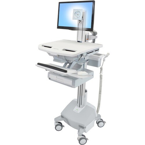 Ergotron StyleView Medizinische Warenkorb - TAA-konform - 1 Schubfach - Drücken/Ziehen Griff - 14,97 kg Belastbarkeit - 4 