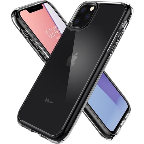 Spigen Ultra Hybrid Case for Apple iPhone 11 Pro Smartphone - Crystal Clear - Thermoplastic Polyurethane (TPU), Polycarbonate