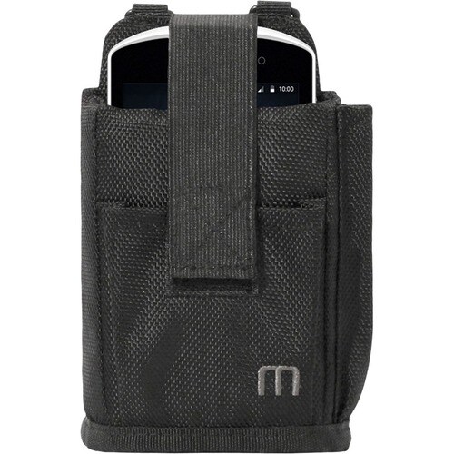 MOBILIS Carrying Case (Holster) Handheld Terminal - Black - Drop Resistant - 1680D Polyester Body - Belt, Ring - 185 mm He