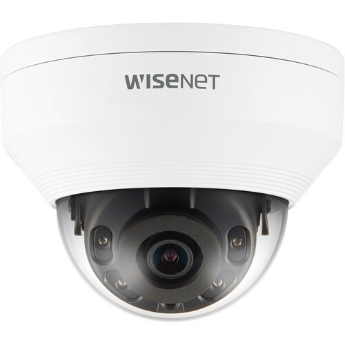 Wisenet QNV-8010R 5 Megapixel Network Camera - Dome - White - 65.62 ft Infrared Night Vision - H.265, H.264, MJPEG - 2592 
