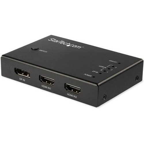 StarTech.com 4 Port HDMI Video Switch - 3x HDMI & 1x DisplayPort - 4K 60Hz - Multi Port HDMI Switch Box w/ Automatic Switc