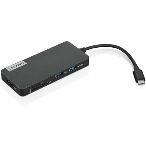 Lenovo USB-C 7-in-1 Hub - for Notebook - Charging Capability - Memory Card Reader - microSD (TransFlash), SD - USB Type C 
