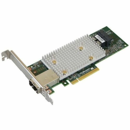 Microchip Adaptec HBA 1100-8i8e SAS Controller - 12Gb/s SAS - PCI Express 3.0 x8 - Plug-in Card - 2 x SFF-8643, 2 x SFF-86