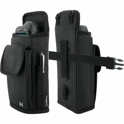 MOBILIS Carrying Case (Holster) Handheld Terminal - Black - Drop Resistant - 1680D Polyester Body - Belt, Ring - 250 mm He