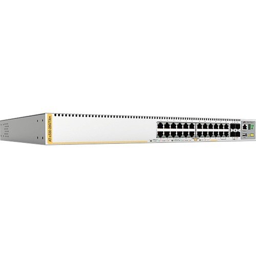 Allied Telesis x530 x530-28GTXm 24 Ports Manageable Layer 3 Switch - 3 Layer Supported - Modular - Optical Fiber, Twisted 