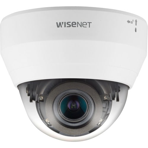 Wisenet QND-6082R 2 Megapixel Full HD Network Camera - Monochrome, Color - Dome - White - 65.62 ft Infrared Night Vision -