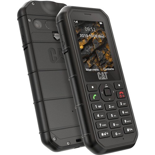 Caterpillar B26 Feature Phone - 6.1 cm (2.4") QVGA 320 x 240 - 208 MHz - 2G - Black - Bar - Spreadtrum SC6531F SoC - 2 SIM