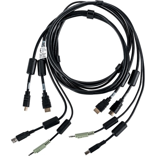 CABLE ASSY 2-HDMI 1-USB/1-AUDIO 6FT