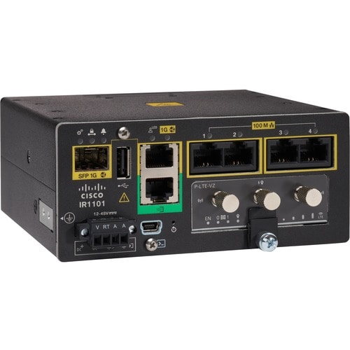 Cisco IR1101 Router - 5 Ports - Management Port - 2 - Gigabit Ethernet - Wall Mountable