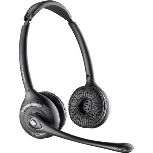 Cuffie Plantronics CS520 Wireless Over-the-head Stereo - Binaural - 10668 cm - DECT 6.0 - 6,80 kHz - Cancellazione del rum