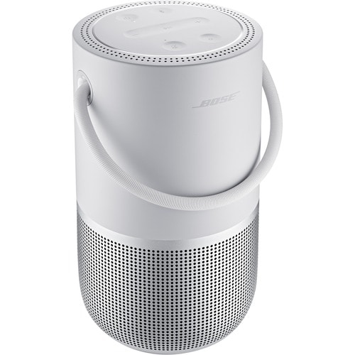 Bose Portable Bluetooth Smart Speaker - Alexa, Google Assistant Supported - Luxe Silver - 360° Circle Sound - Wireless LAN