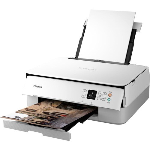 Canon PIXMA TS5351 (White) Wireless Inkjet Multifunction Printer - Colour - Copier/Printer/Scanner - 4800 x 1200 dpi Print