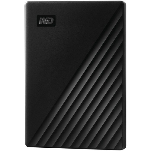 WD My Passport Tragbar Festplatte - Extern - 2 TB - Schwarz - Computer Unterstütztes Gerät - USB 3.2 (Gen 1) Micro-B - 256