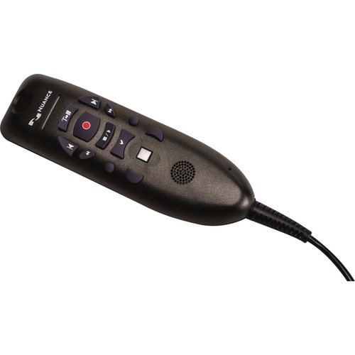 Nuance PowerMic III Wired Microphone - 3 ft - Mono - 20 Hz to 16 kHz - Uni-directional - Handheld - USB