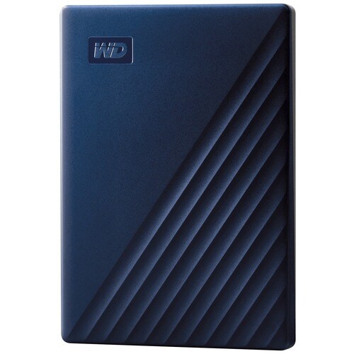WD My Passport for Mac Tragbar Festplatte - 2,5" Extern - 2 TB - Dunkelblau - USB 3.2 - 256-bit Verschlüsselungsstandard
