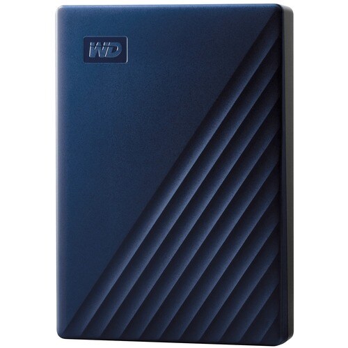 WD My Passport for Mac Tragbar Festplatte - Extern - 4 TB - Dunkelblau - USB 3.2 - 256-bit Verschlüsselungsstandard