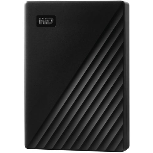 WD My Passport WDBPKJ0050BBK-WESN 5 TB Portable Hard Drive - External - Black - USB 3.0 - 256-bit Encryption Standard - Re