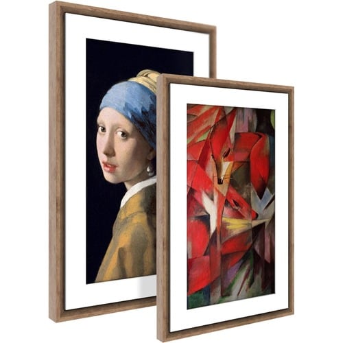 Meural Canvas II Digital Frame - 27" (685.80 mm) LCD Digital Frame - Dark Wood - 1920 x 1080 - Wireless - 16:9 - Anti-glar