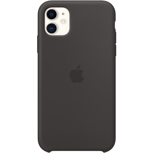 Apple Case for Apple iPhone 11 Smartphone - Black - Silky - Scratch Resistant, Drop Resistant - Silicone, MicroFiber