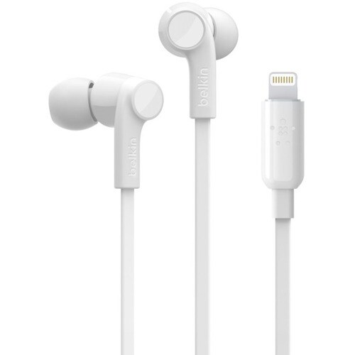 Belkin SOUNDFORM Kabel Ohrhörer Stereo Ohrhörerset - Weiß - Binaural - In-Ear - 111,8 cm Kabel - Host-Schnittstelle: Light
