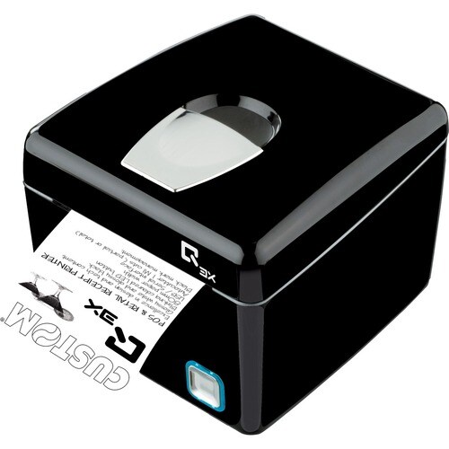 Custom Q3X Desktop Direktthermodrucker - Monochrom - Quittungsdruck - USB - Seriell - 140 mm/s Monodruck - 203 dpi Druckau