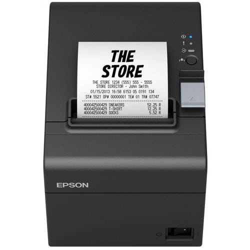 Epson TM-T20III Desktop Direct Thermal Printer - Monochrome - Receipt Print - 250 mm/s Mono - 203 x 203 dpi - 80 mm Label 