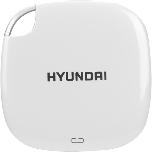Hyundai 1 TB Portable Solid State Drive - External - Pearl White - Tablet, Notebook, Gaming Console, Desktop PC Device Sup