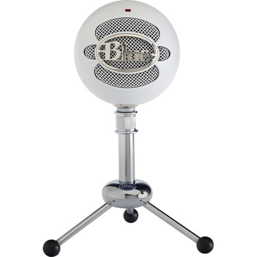 Blue Snowball Wired Condenser Microphone - 40 Hz to 18 kHz - Cardioid, Omni-directional - Stand Mountable - USB