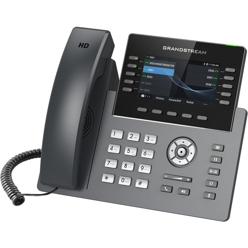 Grandstream GRP2615 IP Phone - Corded - Corded/Cordless - Wi-Fi, Bluetooth - Desktop, Wall Mountable - VoIP - IEEE 802.11a