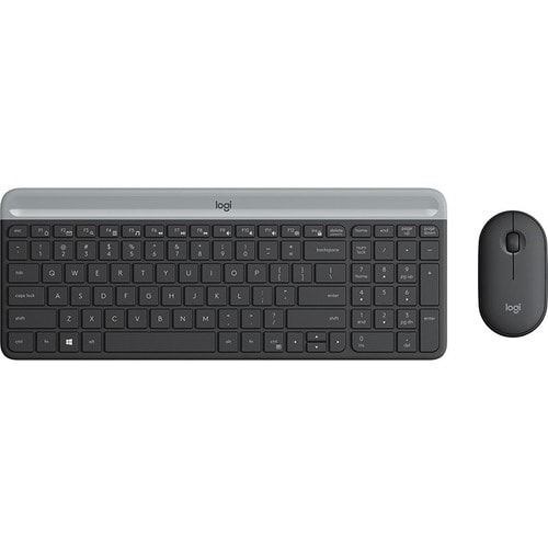 Logitech MK470 Tastatur & Maus - QWERTZ - Schweizerisch - Kabellos, Funk USB - Optische, Kabellos, Funk, USB, 1000 dpi Bew
