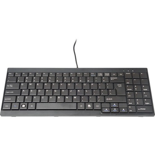 Digitus Keyboard - Cable Connectivity - English (US) - Black - Rackmount LCD
